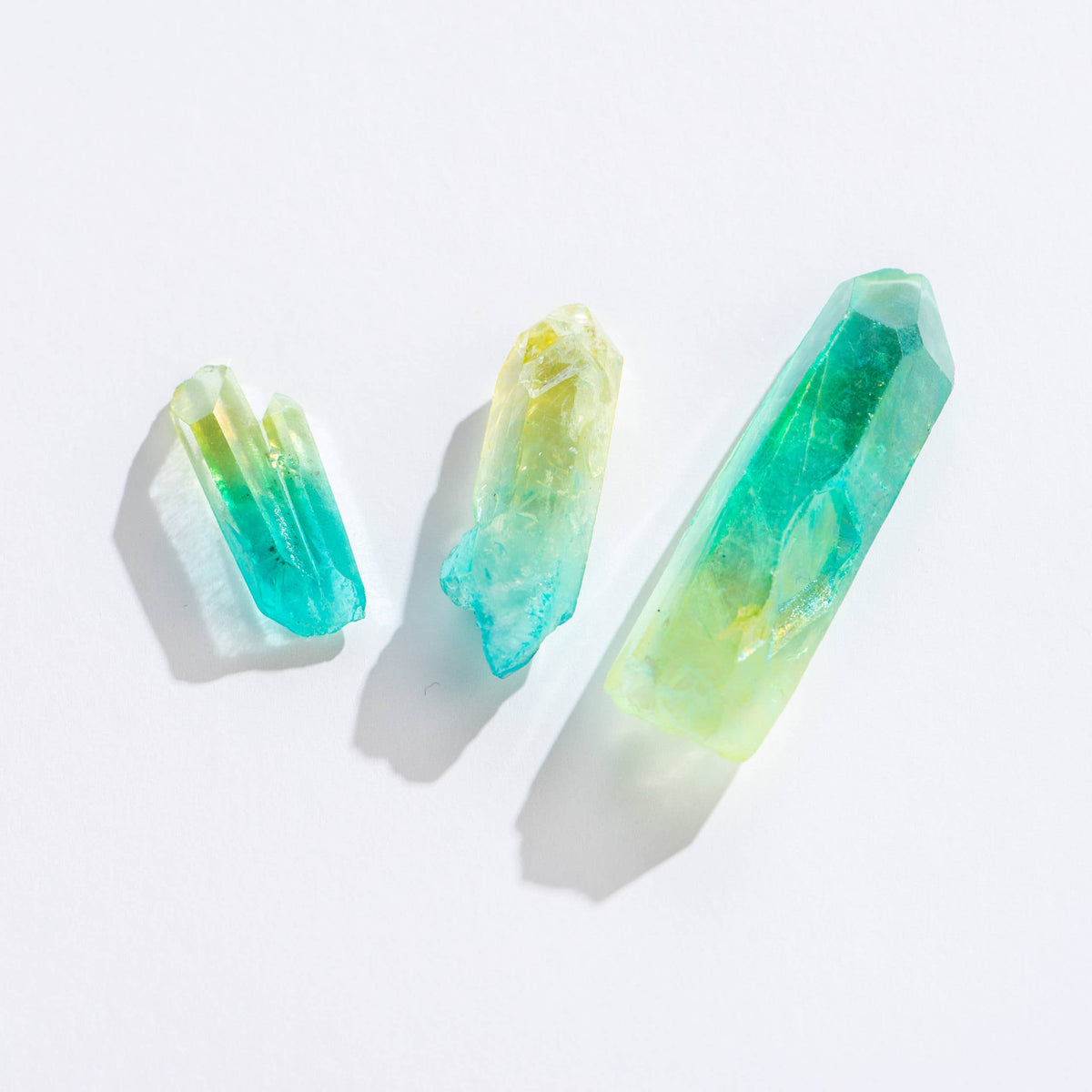 Aura Points - Yellow Green Aura Quartz