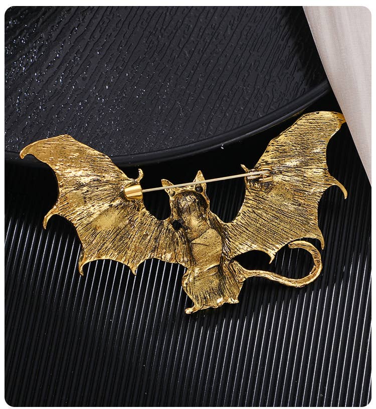 Winged Cat Bat Gold