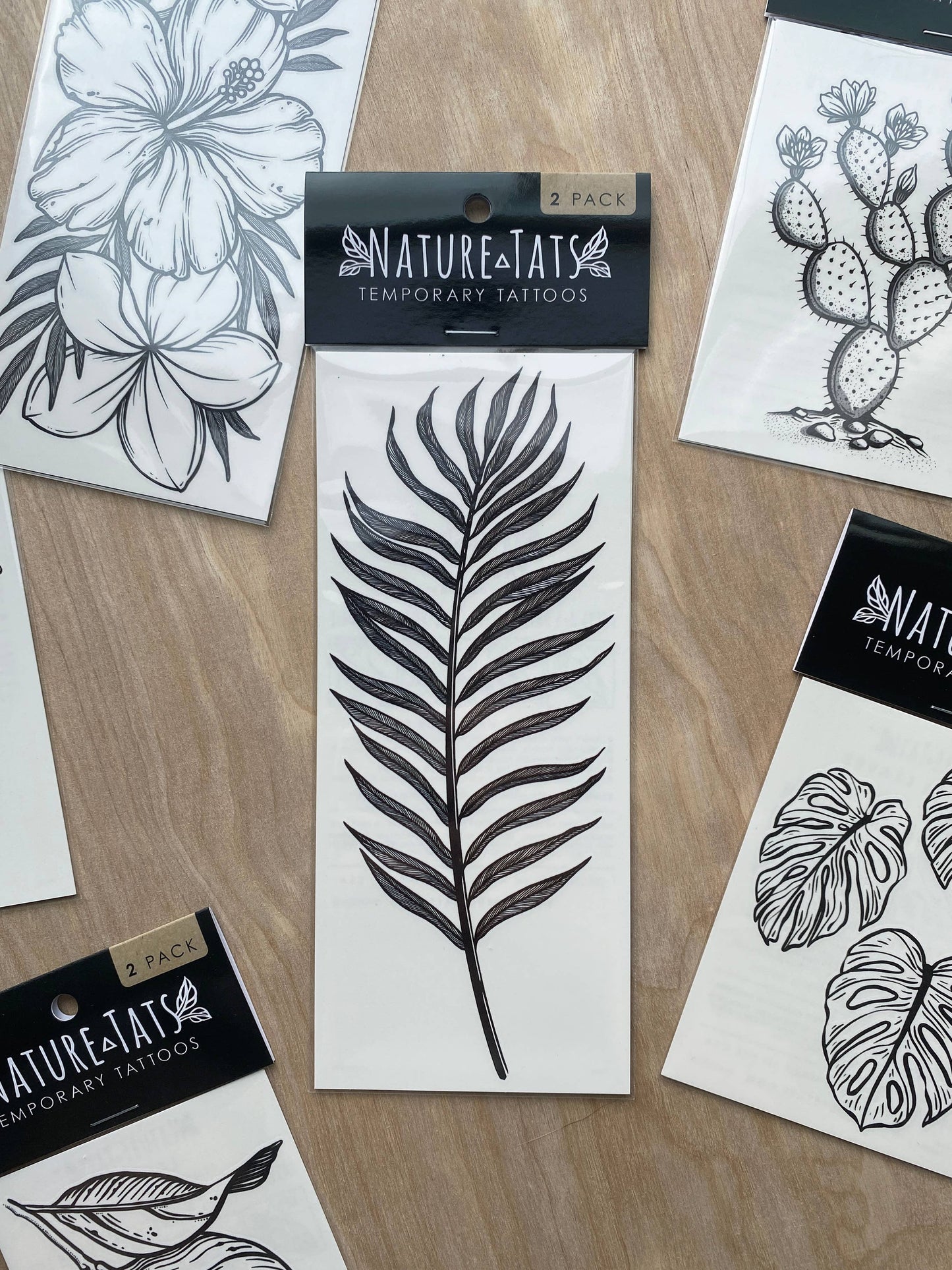 Nature Tats - Palm Leaf Temporary Tattoo: 1-Pack