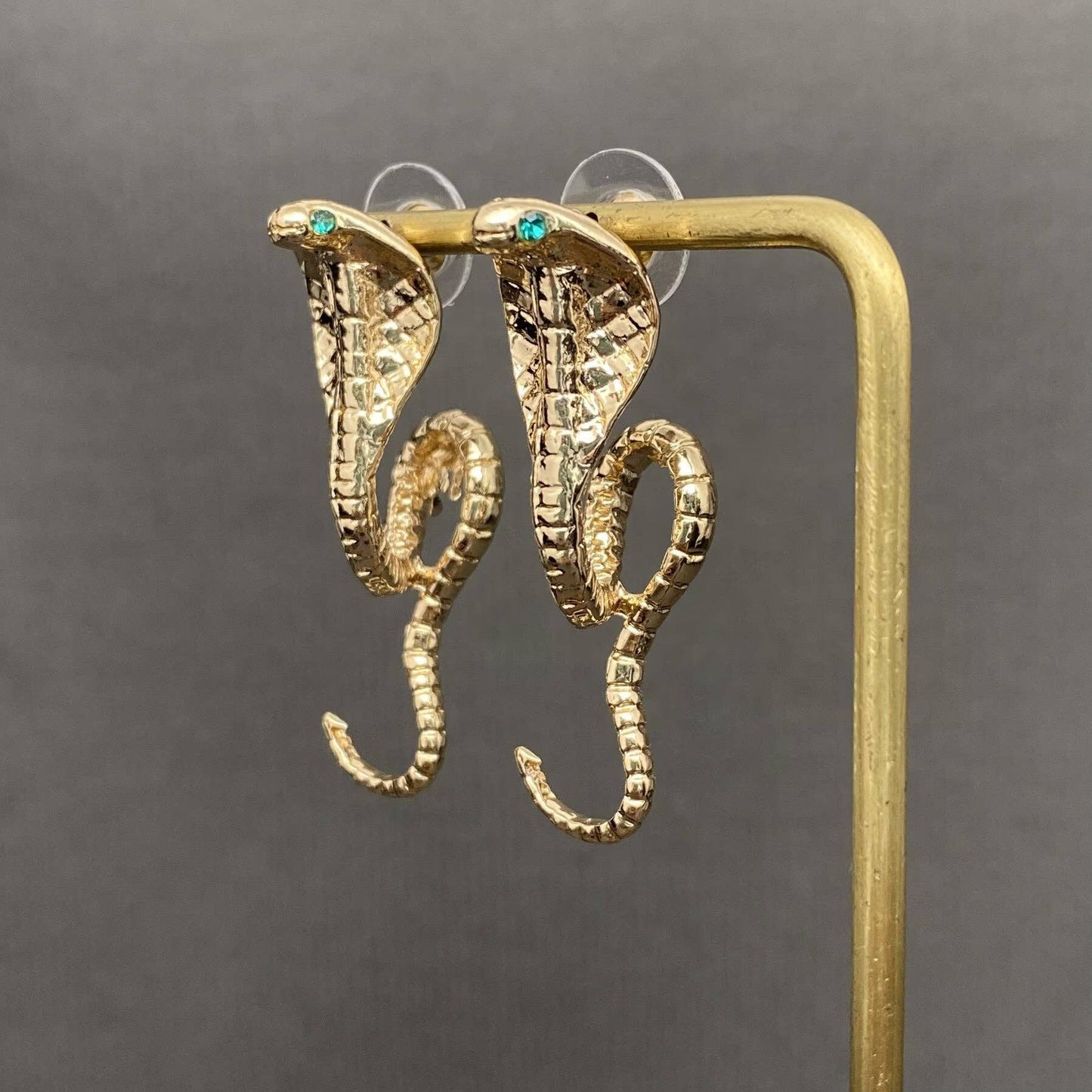 Cobra Snake Stud Earrings
