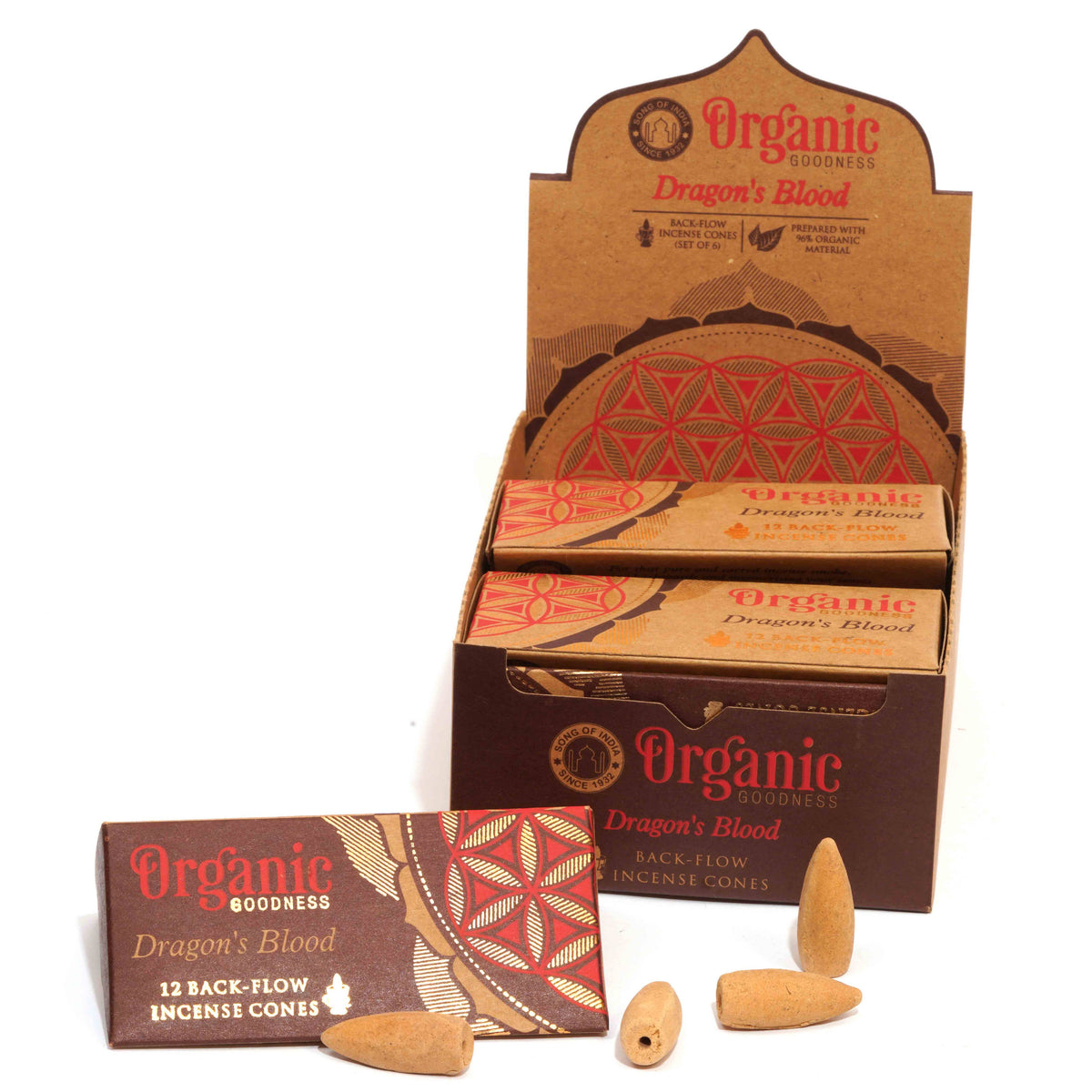 Organic Goodness Backflow Cones - Dragon's Blood