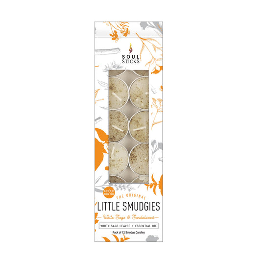 Little Smudgies - Sandalwood Tealight Smudge Candles (12)