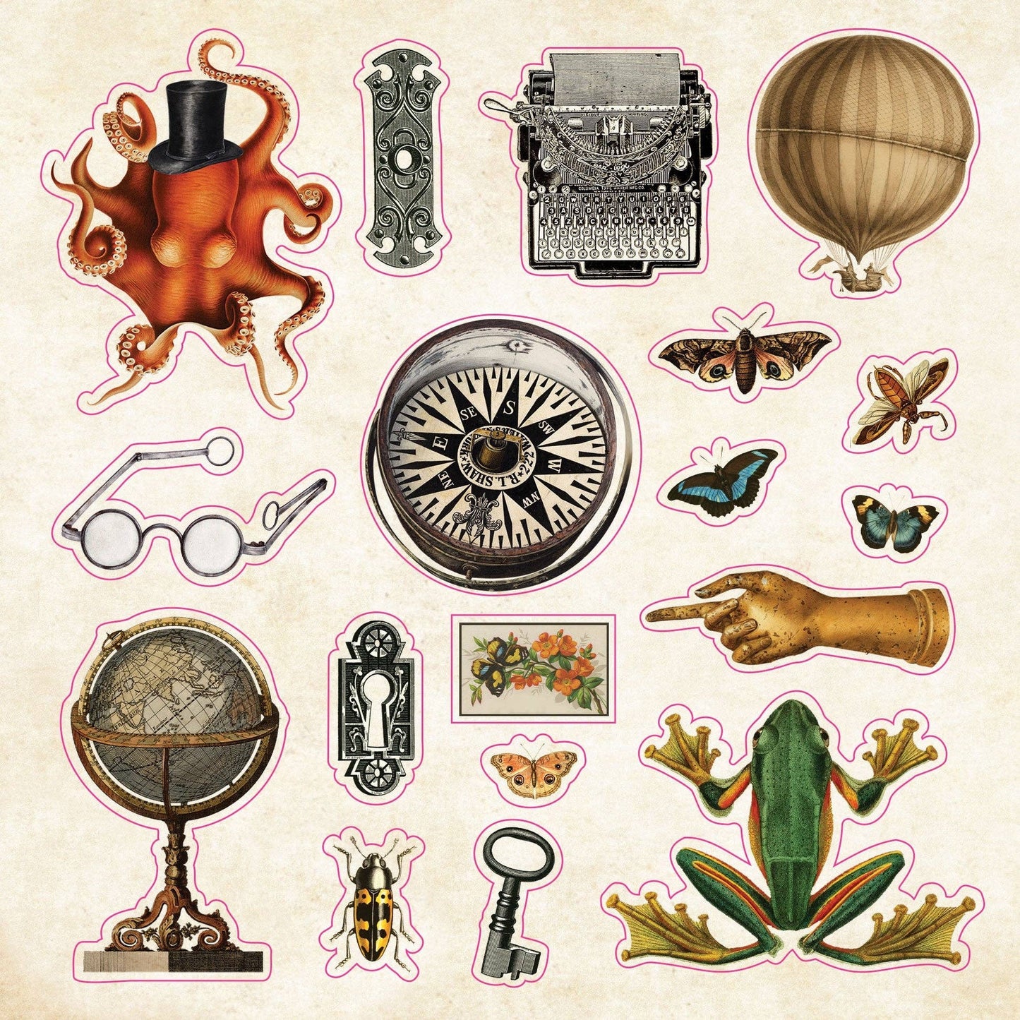 Sticker Book of Curiosities