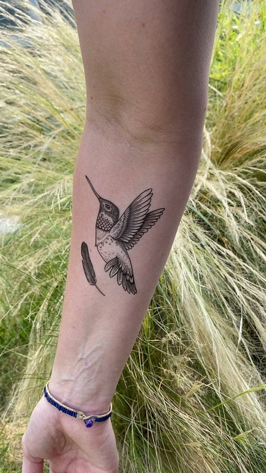 Nature Tats - Hummingbird Temporary Tattoo: 1 Pack