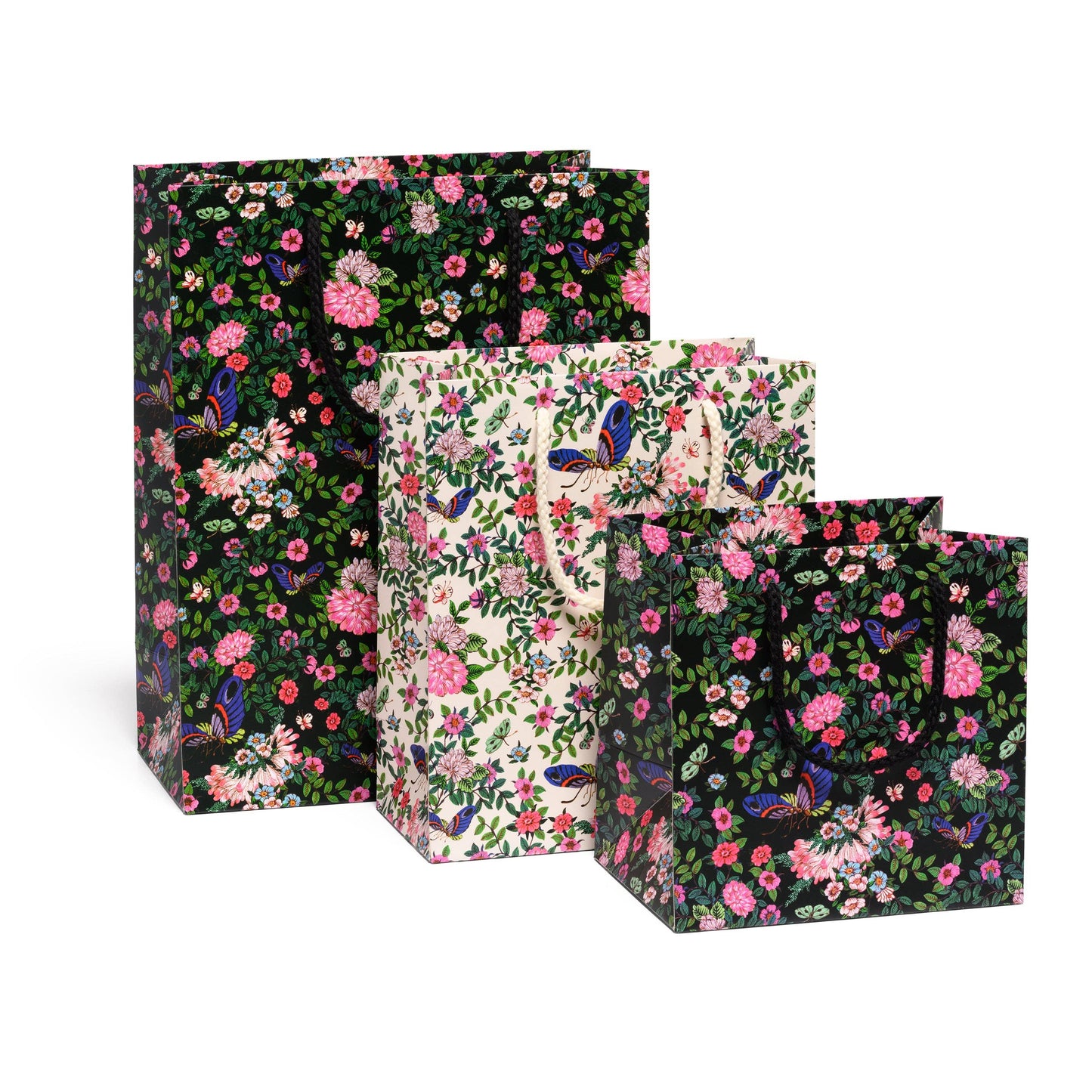 Gift Bag - Red Cup - Delicate Butterfly - Medium