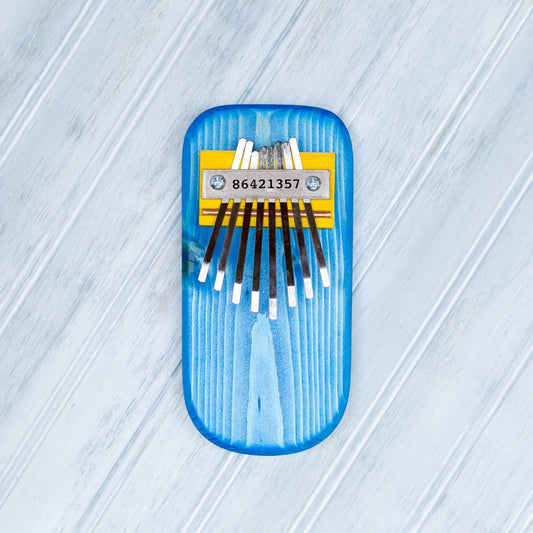 Color Pine Thumb Piano: Blue / High Diatonic (Standard)