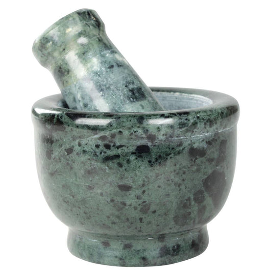 2 Inch Green Marble Mortar and Pestle