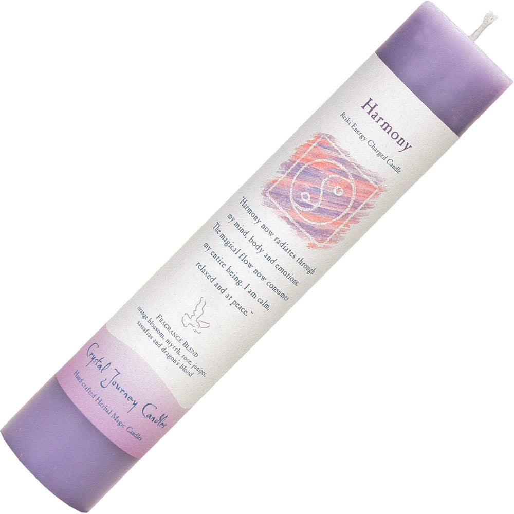 Reiki Herbal Pillar Candle Harmony
