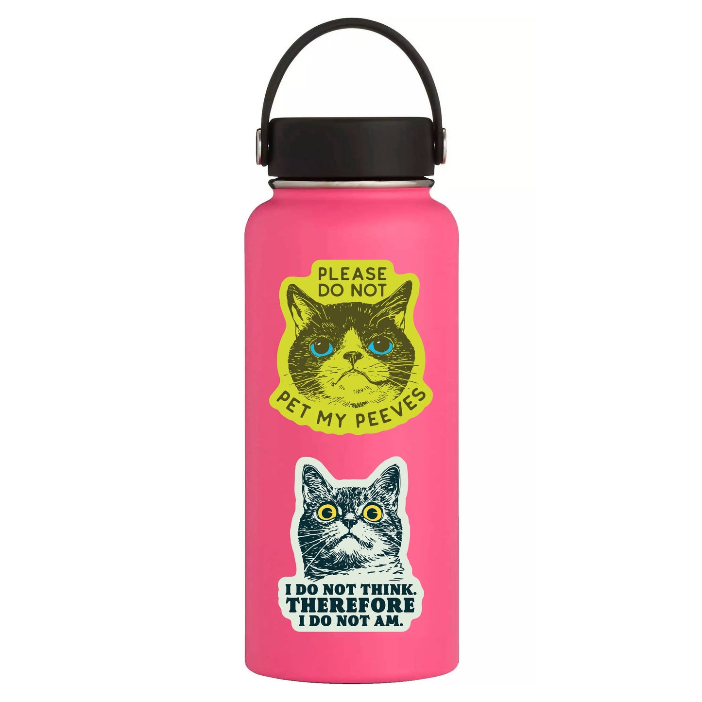 JM Stickers - Funny Kitty Cat Goofy Humor High Quality Vinyl Sticker