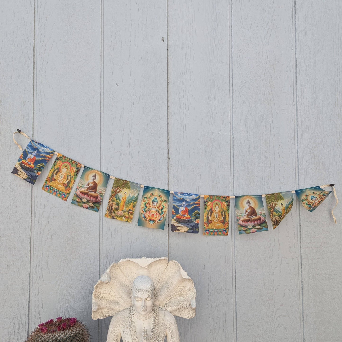 Prayer Flags - Mini Buddha - Cloth