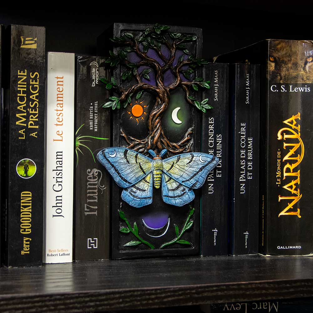 Polyresin Bookshelf Decor - Tree of Life & Butterfly