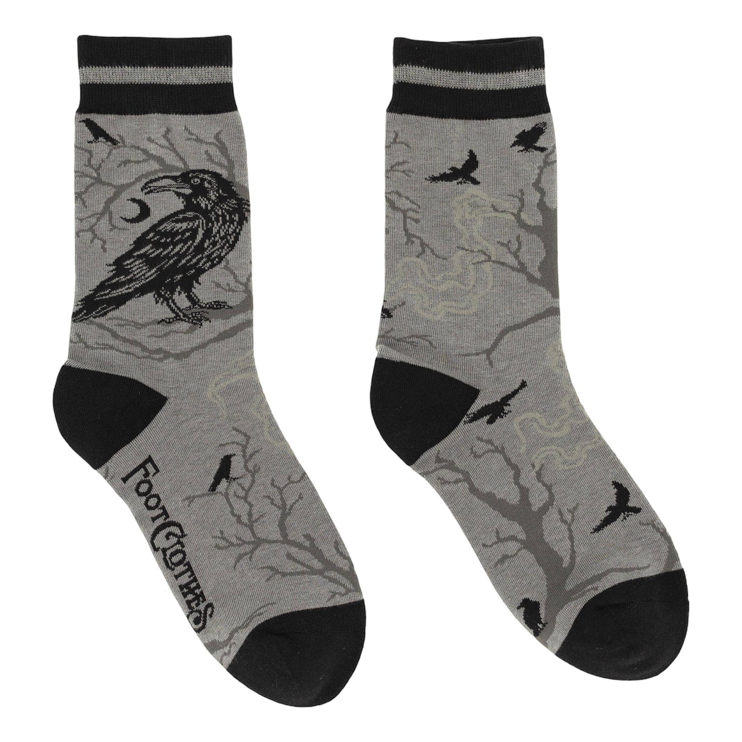 Midnight Crow Crew Socks