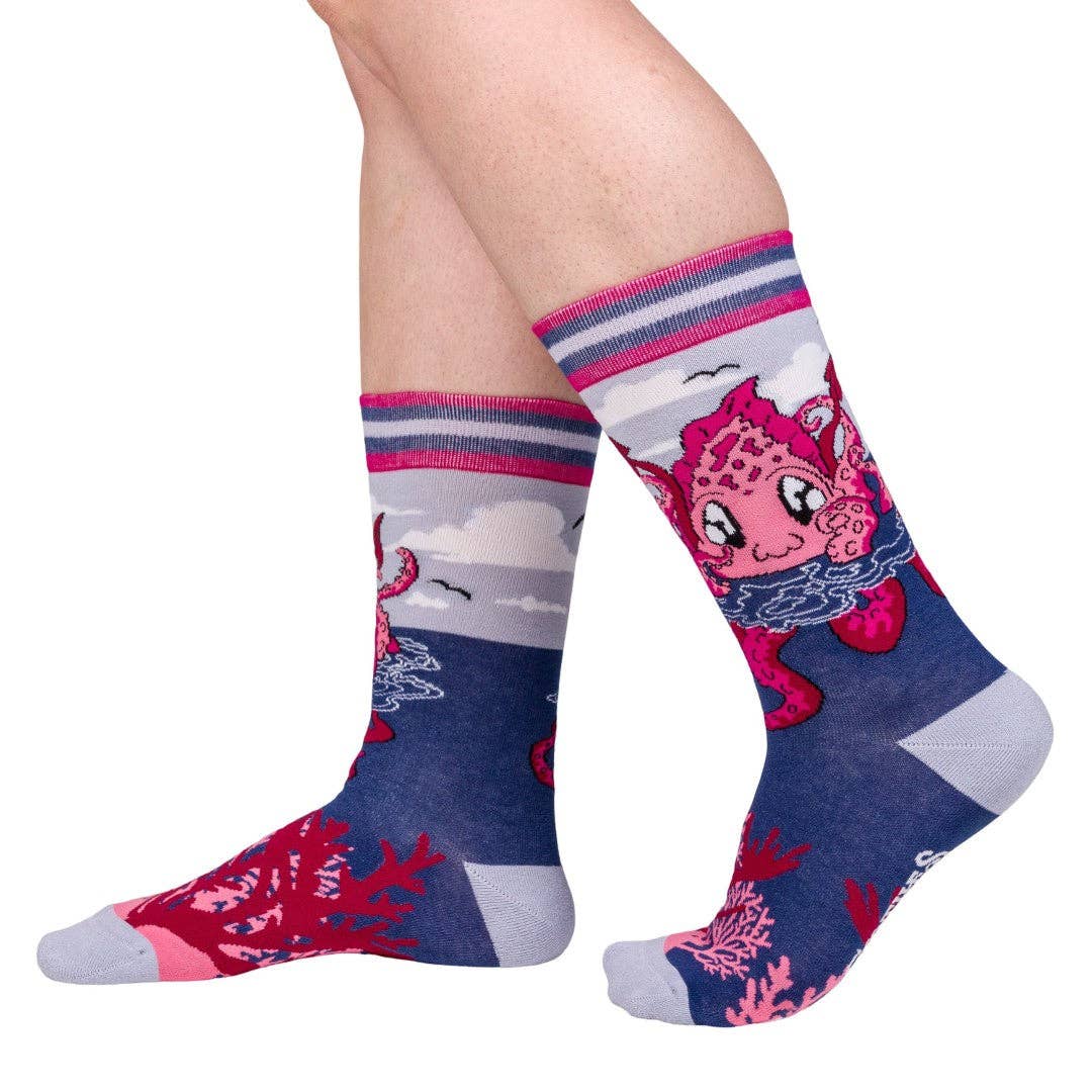 Foot Clothes - Cute Kraken Crew Socks
