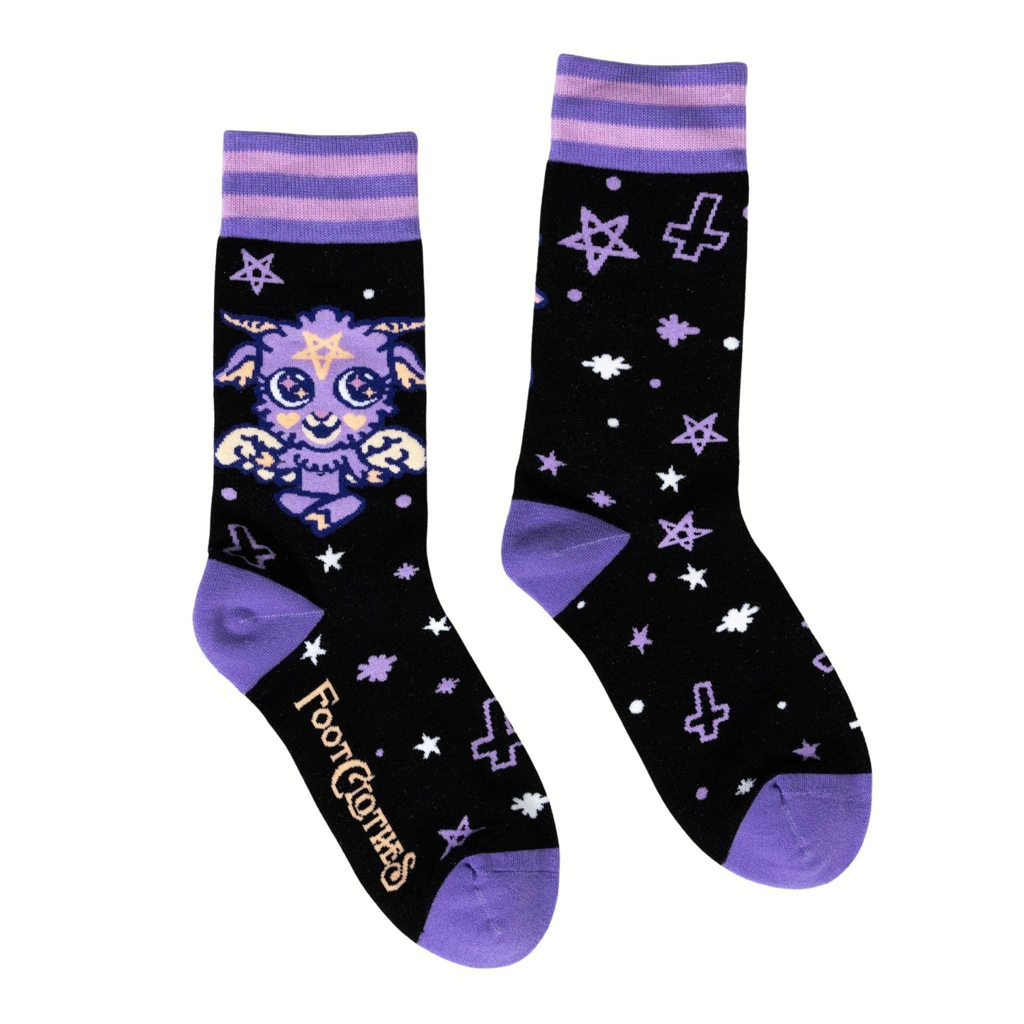 Foot Clothes - Cute Baphomet Crew Socks