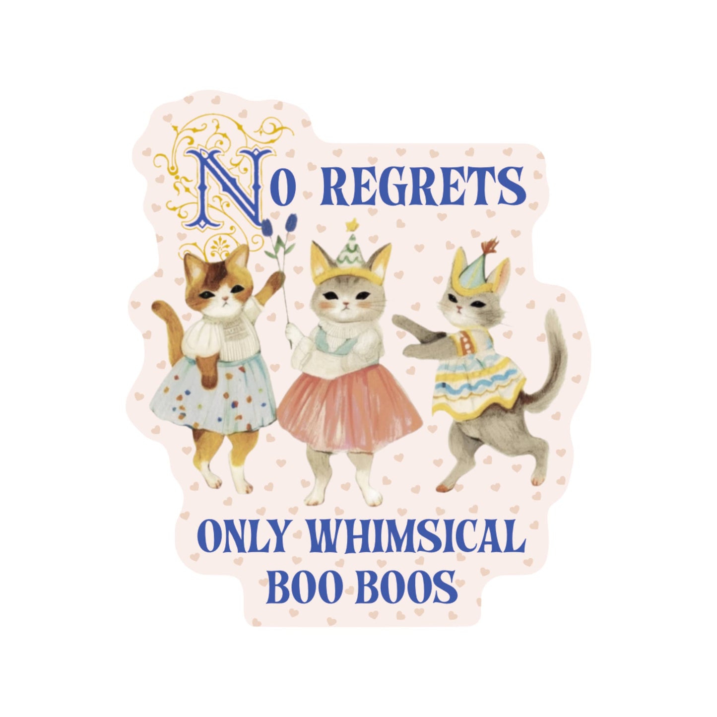 JM Stickers - Funny Cute Coquette Kitty Cat High Quality Vinyl Sticker