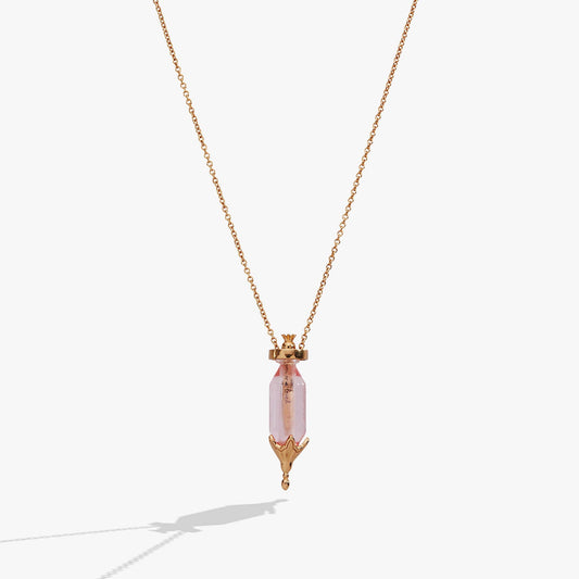 Potion Bottle Slider Necklace - You are Loved - Gold