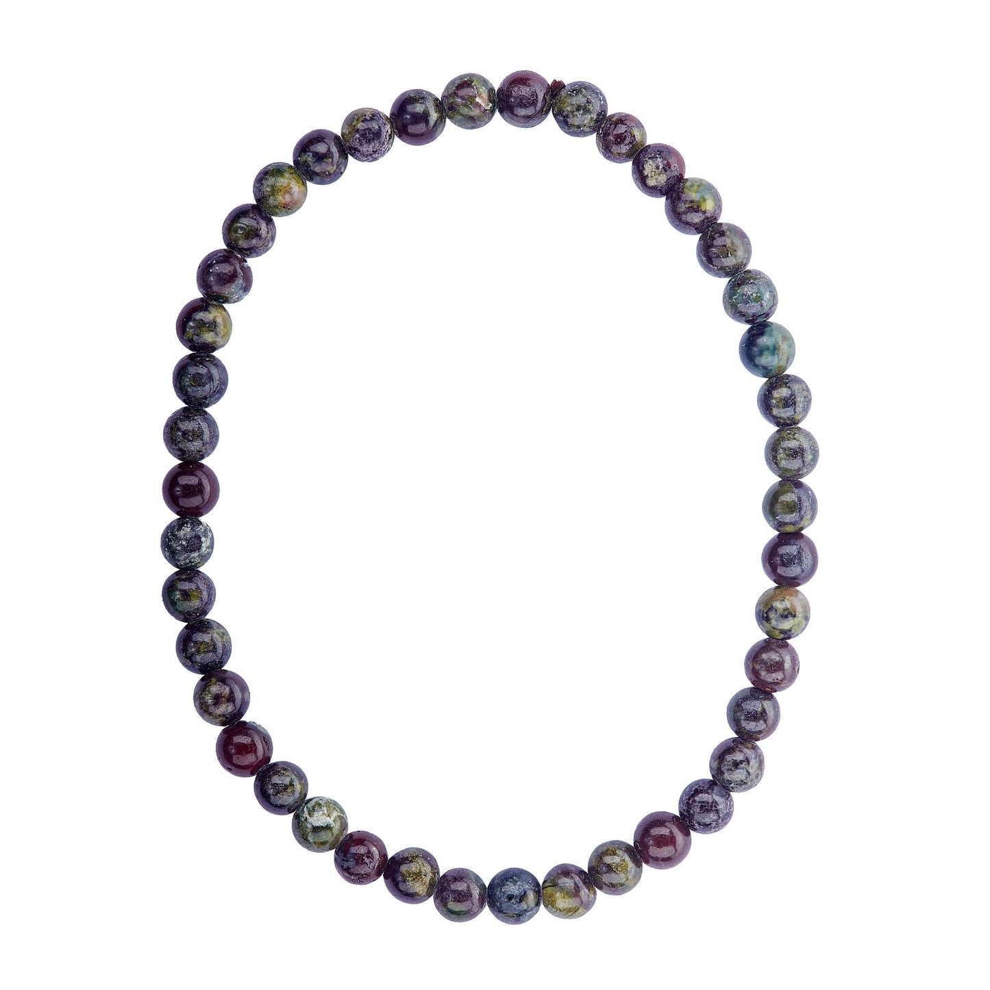 Energy Beads Bracelet - 4mm Dragon Bloodstone