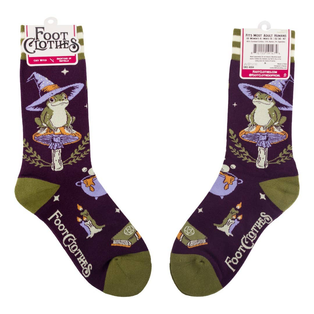 Foot Clothes - Archtoad of Hatville Crew Socks
