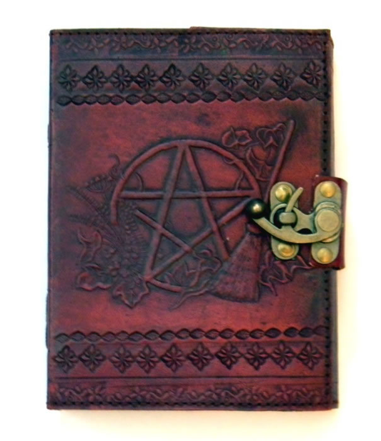 Leather Journal 40 - Sabrina Pentagram 5 x 7