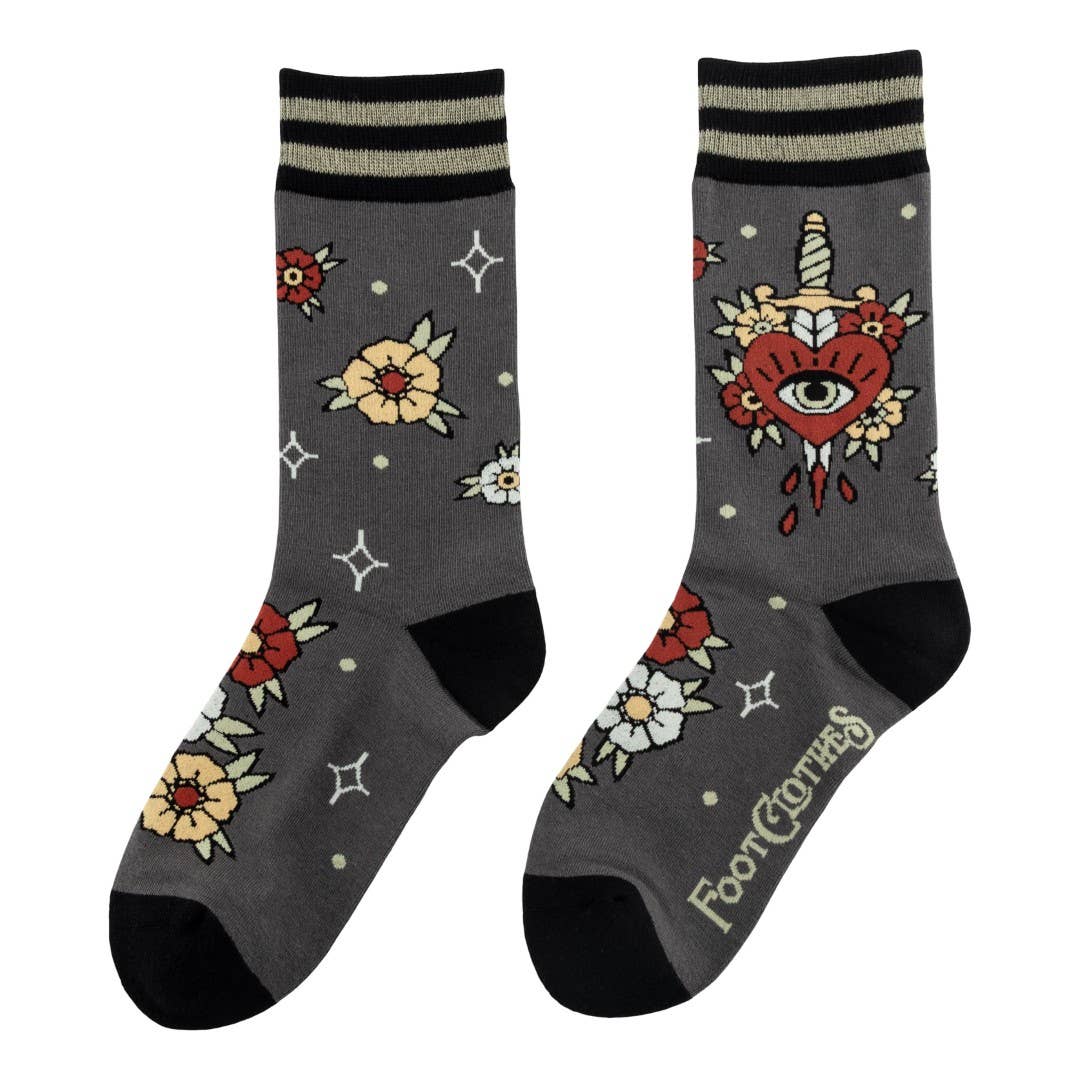 Foot Clothes - Love Hurts Crew Socks