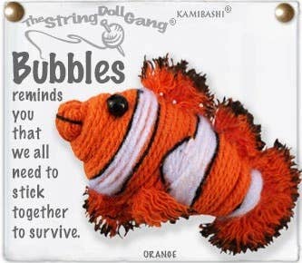 String Doll - Bubbles the Clownfish Keychain