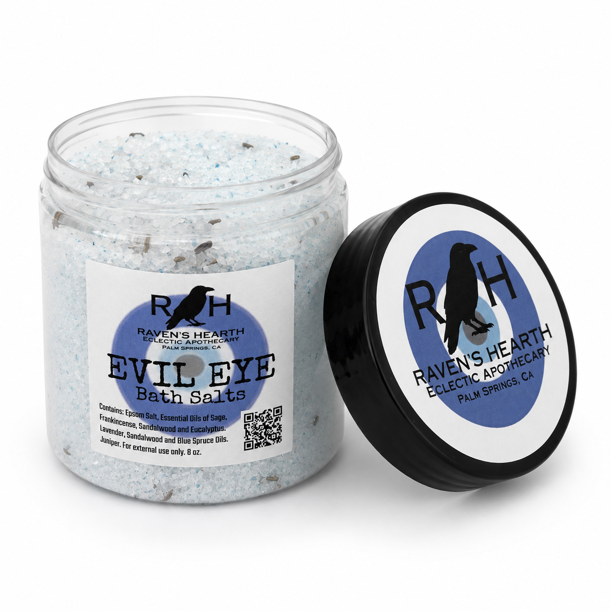 Evil Eye Protection Bath Salts | Botanical Bath Soak | 8 oz