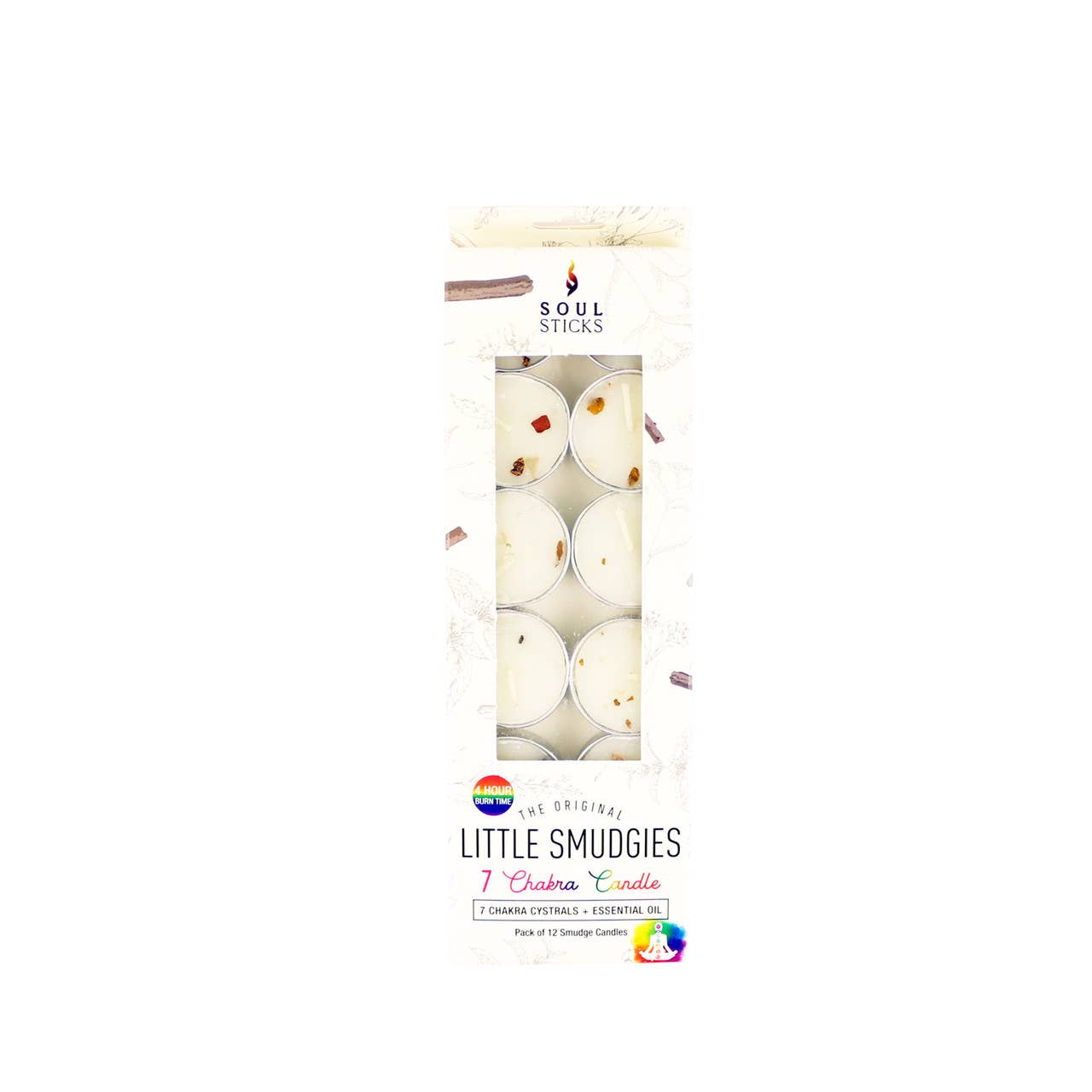 Little Smudgies 7 Chakras Smudge Candles (12)