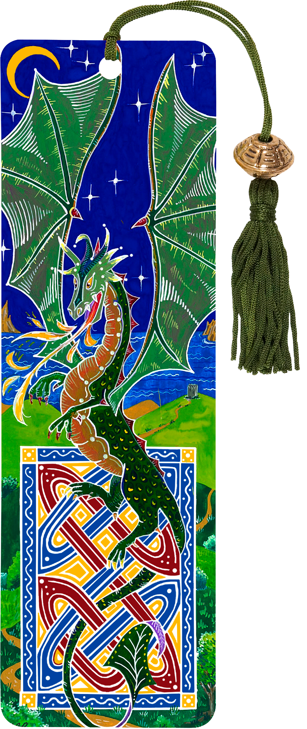 Bookmark - Dragon Beaded