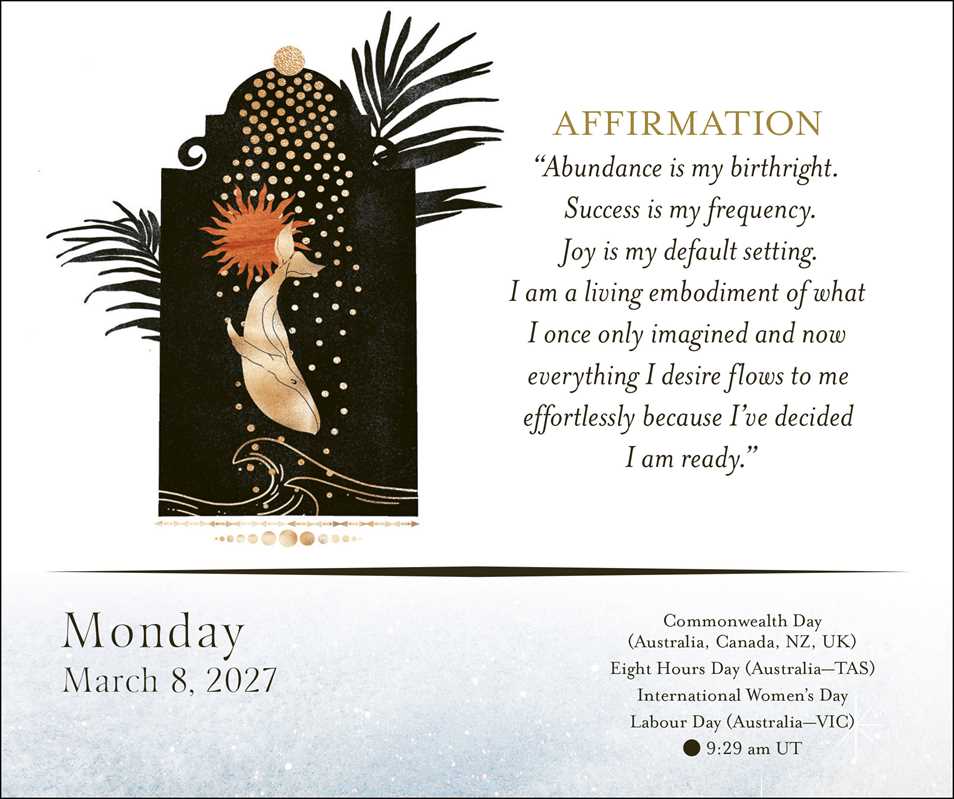 Year of the Witch 2027 Day-to-Day Calendar by Temperance  Alden: Calendar; 640 pages / English