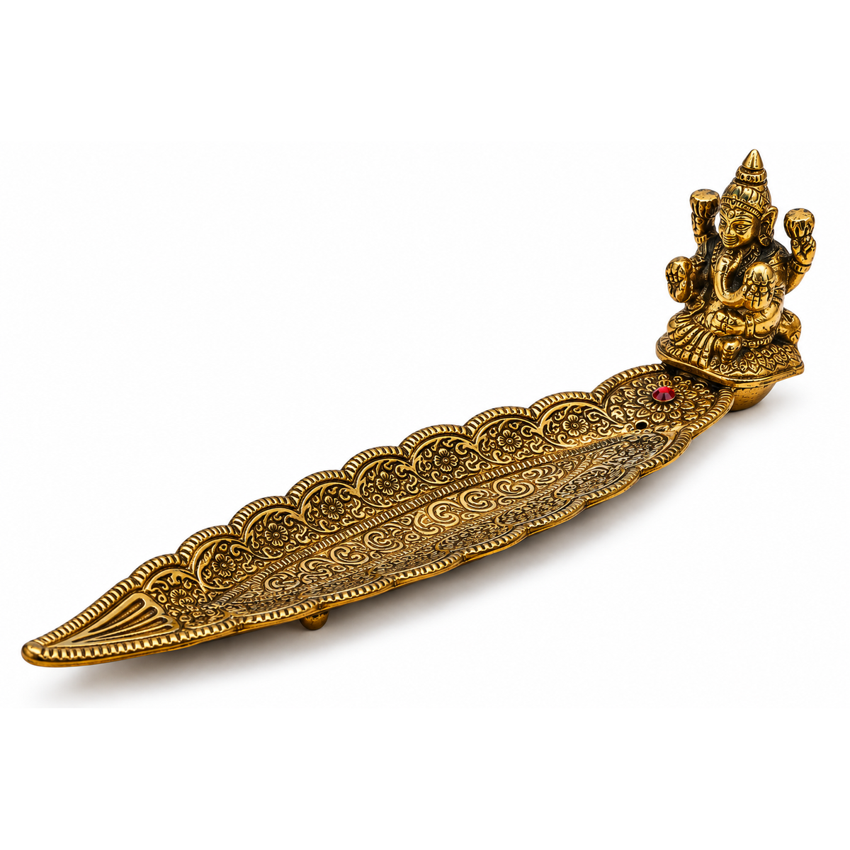 Laxmi Incense Stick Holder & Ash Catcher – Ornate