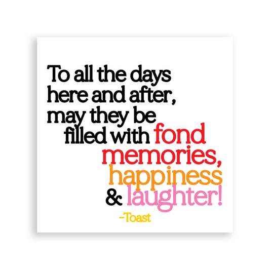 Magnets - MD375 - To All The Days Here and After (Toast)