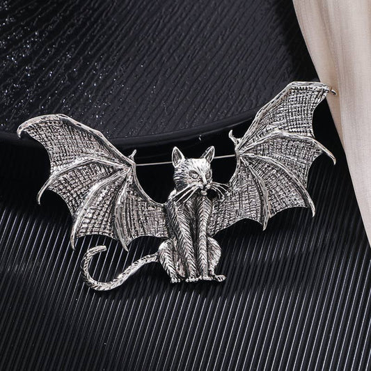 Winged Cat Bat Silver