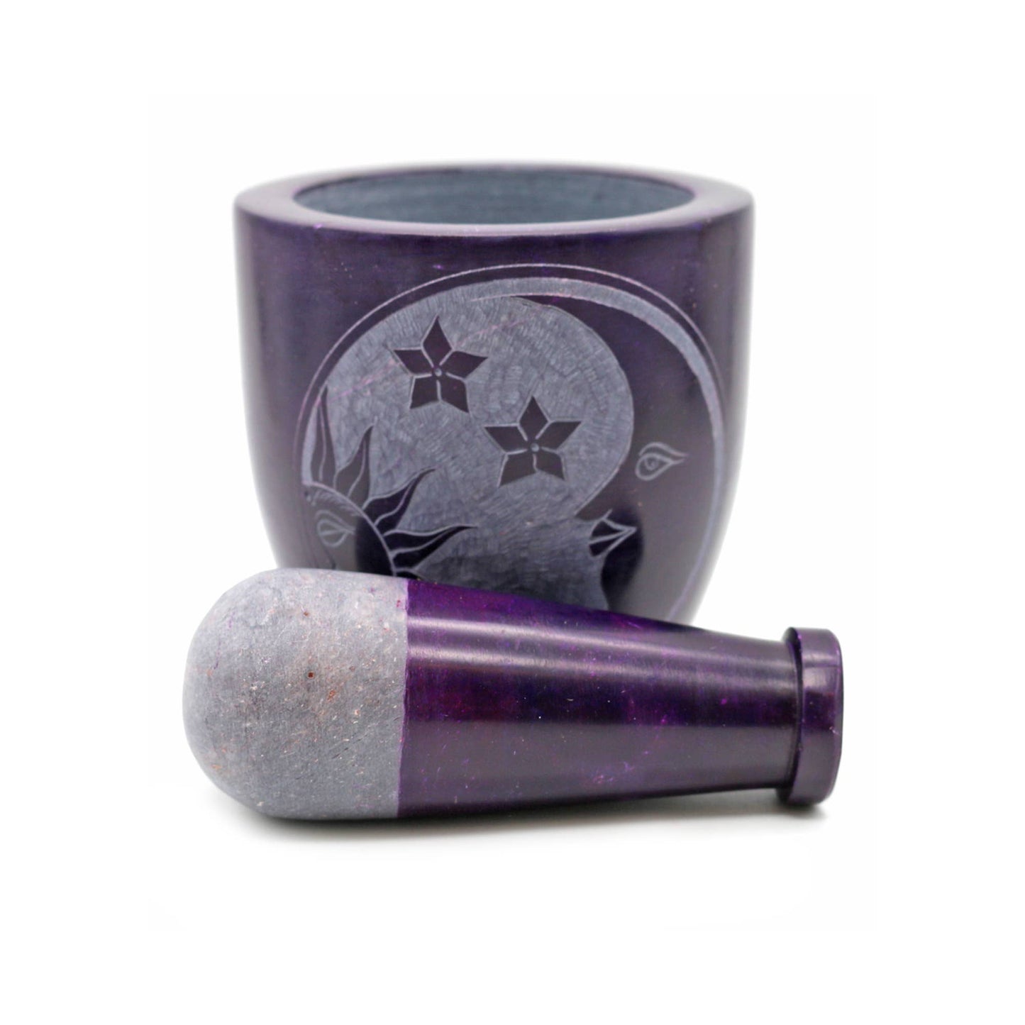 Soapstone M/P (Mortar & Pestle) - Purple Celestial (Tall)