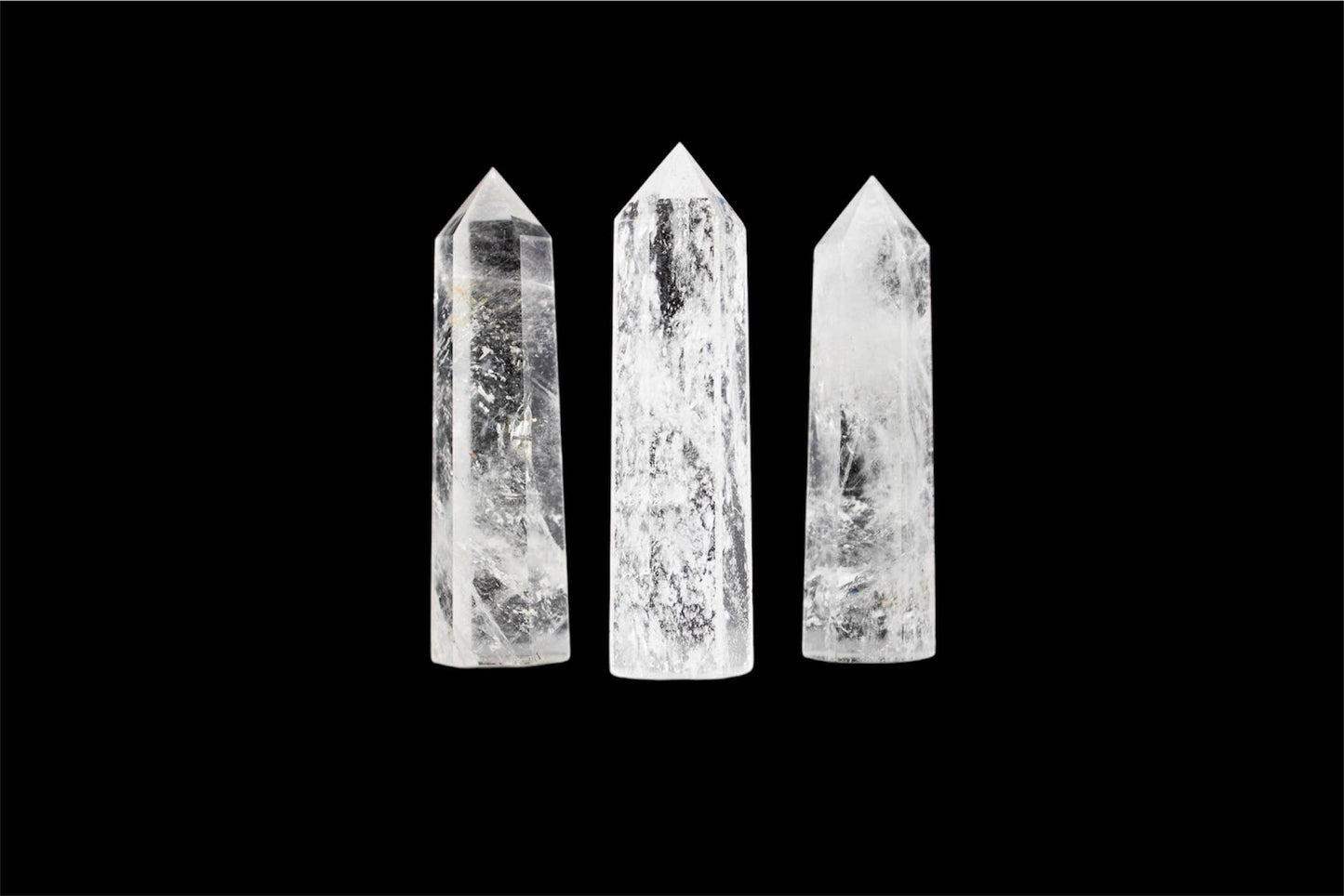Clear Quartz Tower Obelisks 6 Sided