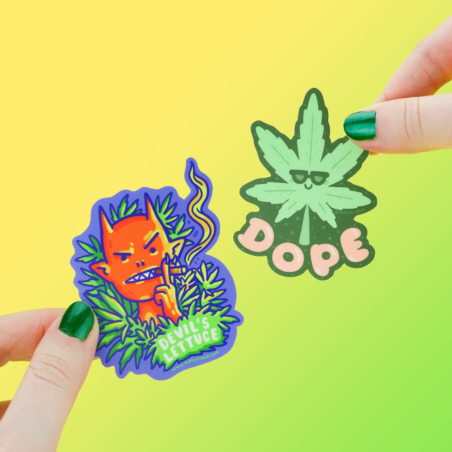 Stickers - TS - Devil's Lettuce Cannabis Weed Herb Vinyl