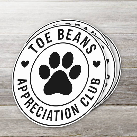 Stickers OZ - Toe Beans Appreciation Club