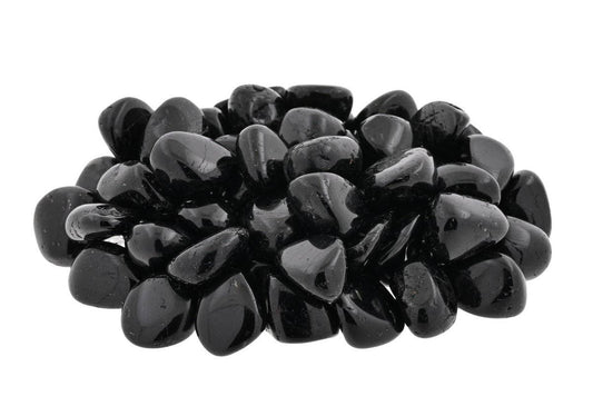 Black Tourmaline Small Tumbled Stones - 1/2 lb