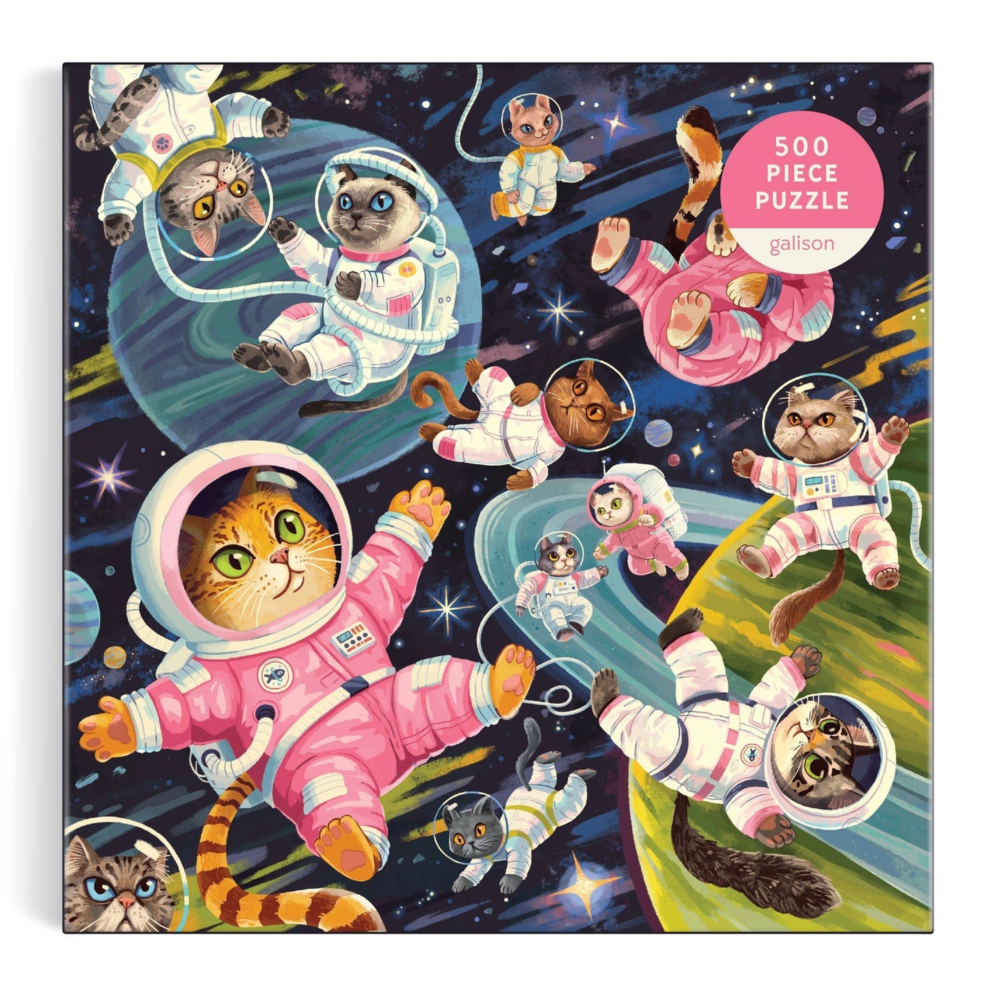 Space Meowdyssey 500 Piece Puzzle