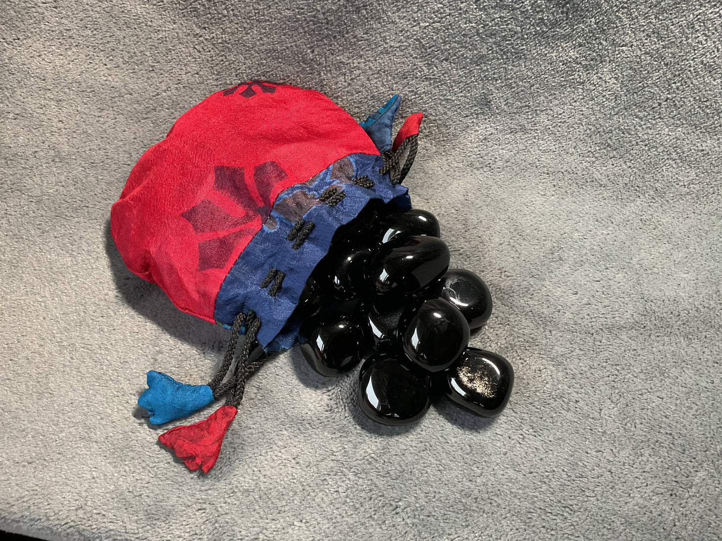Black Obsidian Tumbled Stones - 1 lb