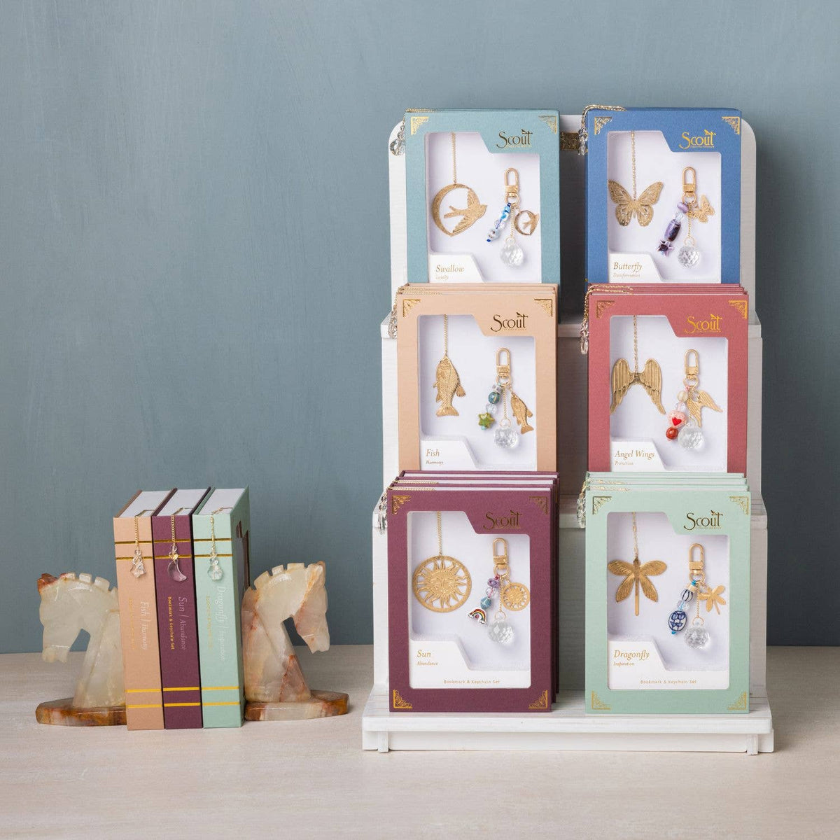 Bookmark & Keychain Set - Dragonfly/Inspiration