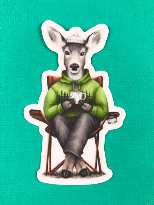 Stickers - Abundance Illustration - Camping Deer