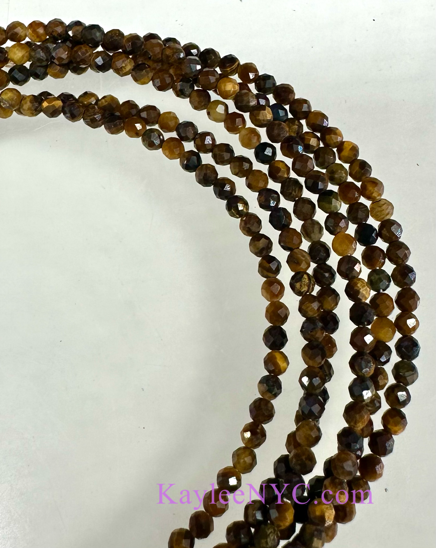 Anklet - 2mm Natural Tiger Eye