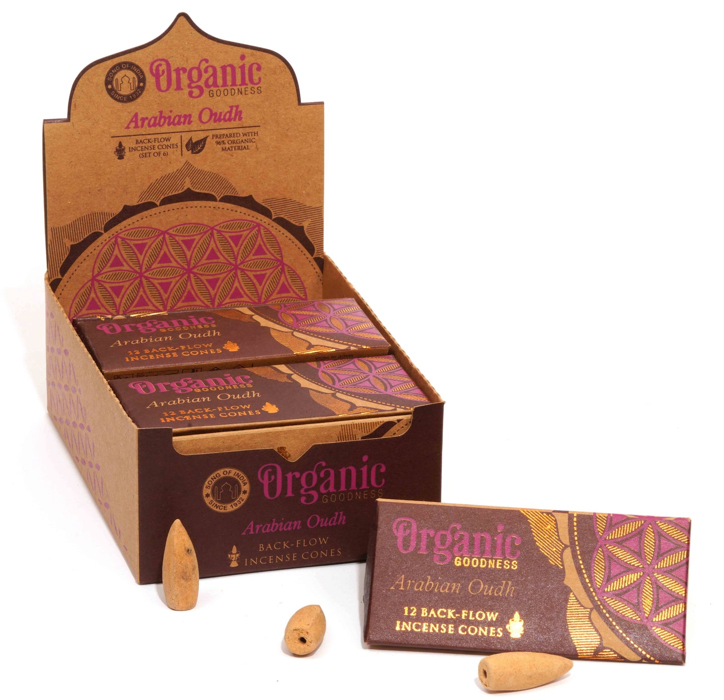 Organic Goodness Backflow Cones - Oudh
