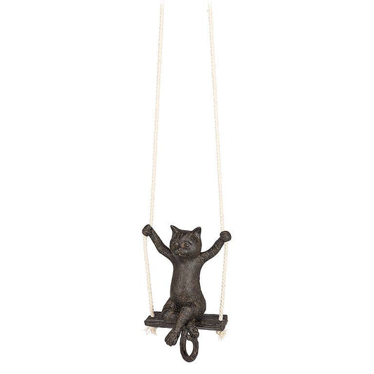 Swinging Cat-8"H