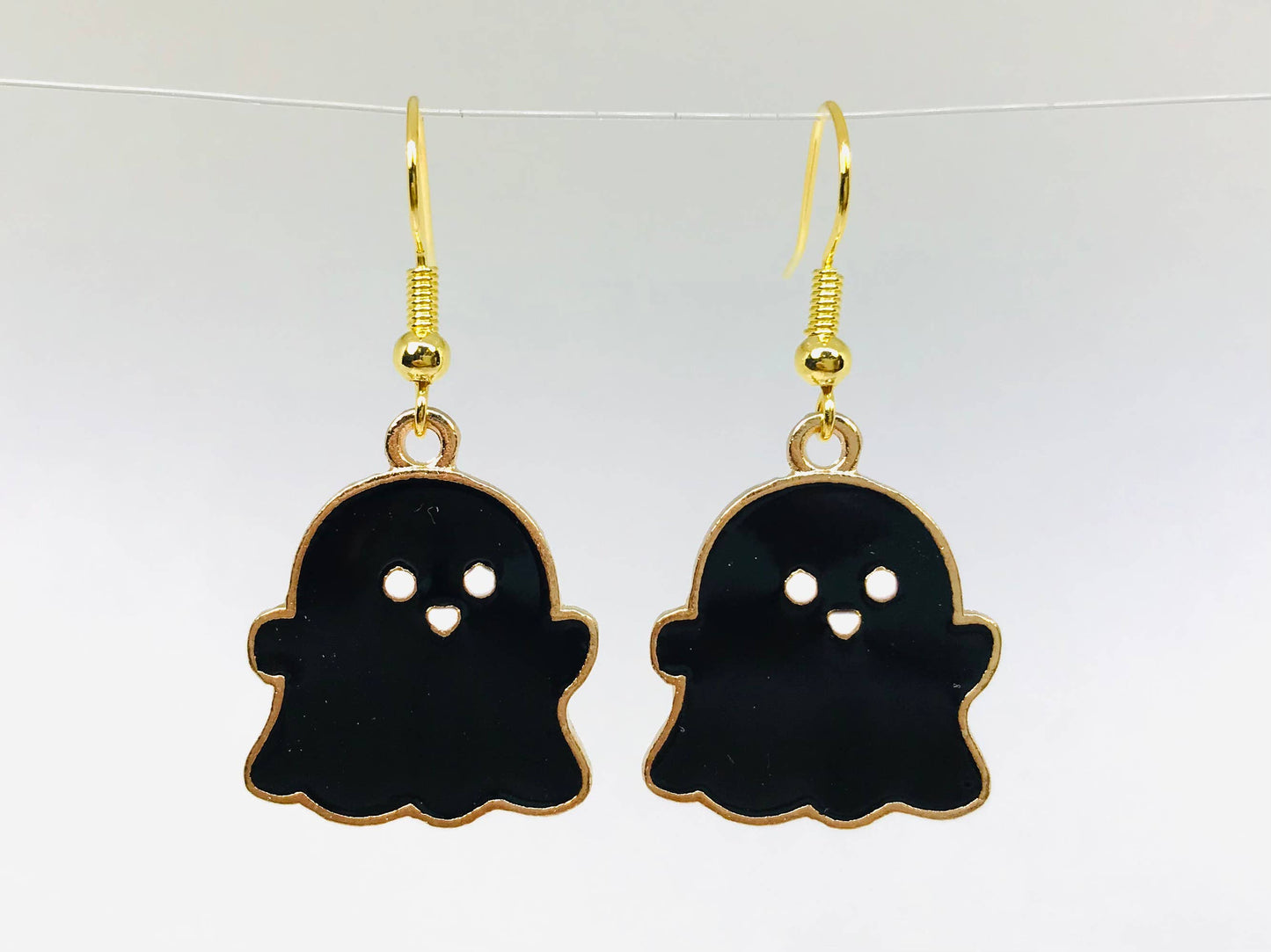 Earrings - Black Ghost