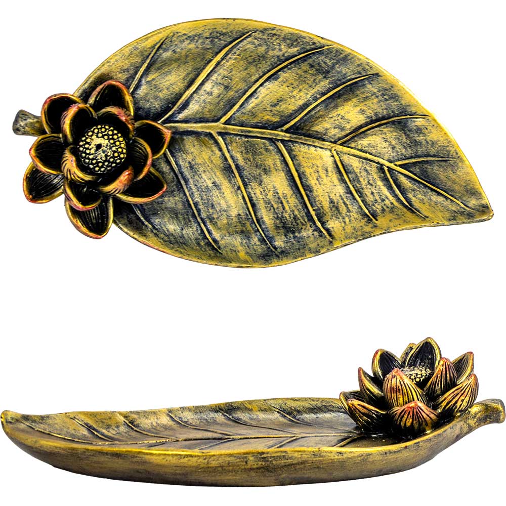 Lotus & Leaf Incense Holder