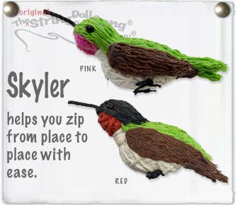 String Doll - Skyler the Hummingbird Keychain