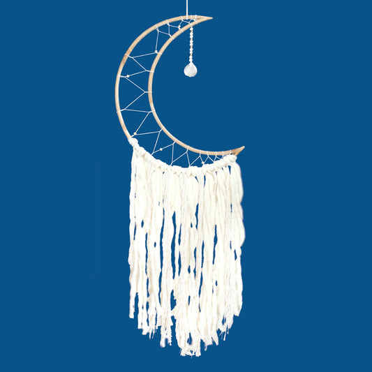 Large White Moon Wall Decor