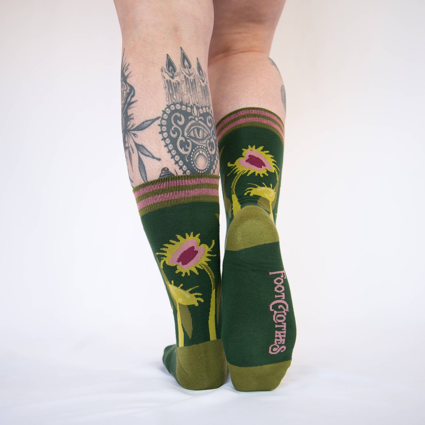 Socks - Foot Clothes - Pitcher Plant Crew Socks