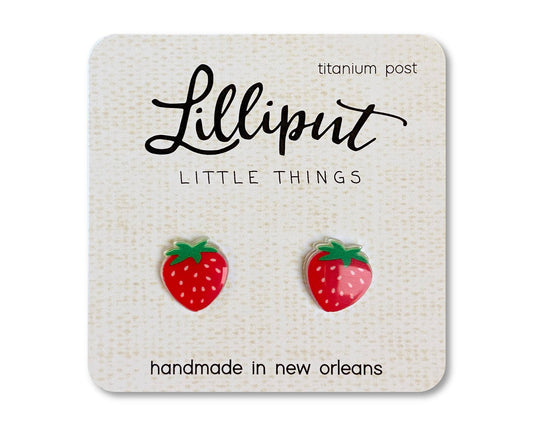 Lilliput Earrings - Strawberry